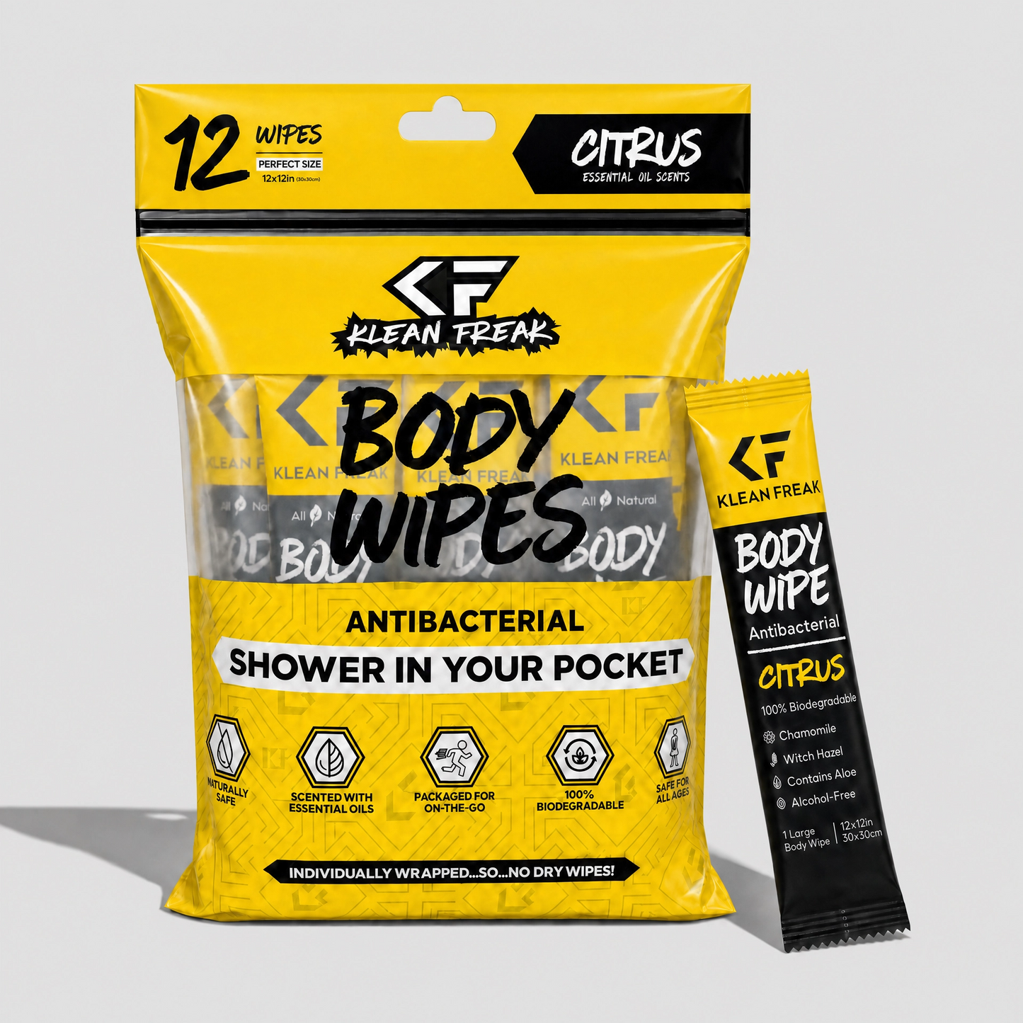 Body Wipes - 12 Pack