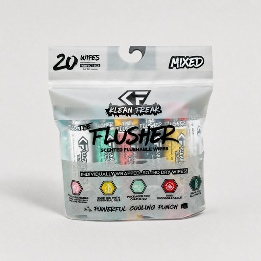 The Flusher 20 Pack - Flushable Wipes