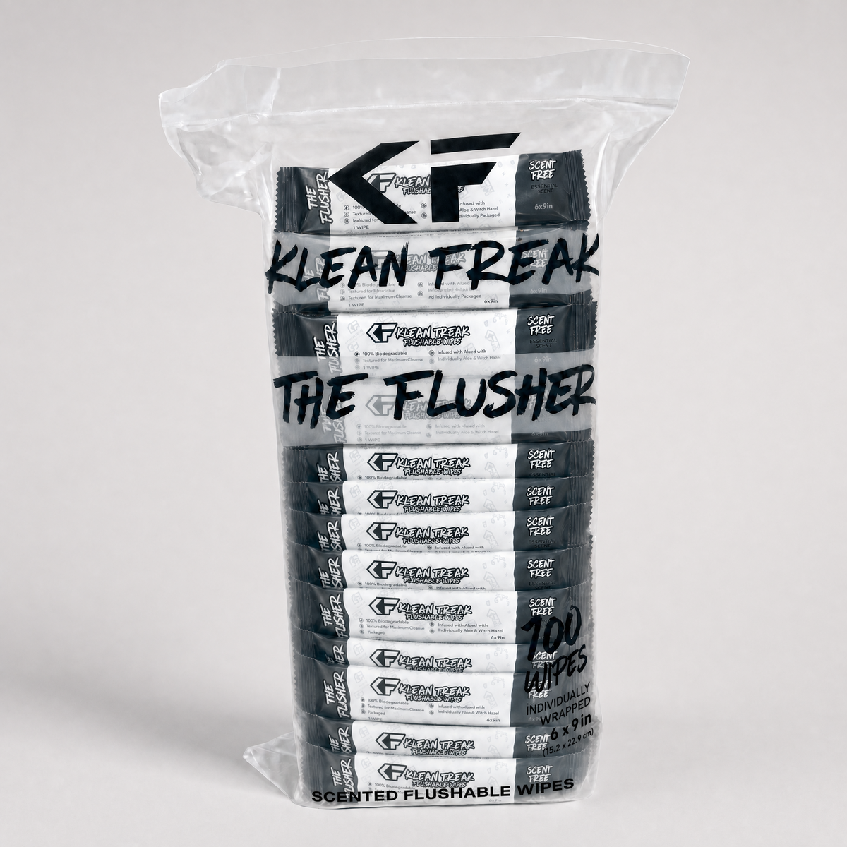 The Flusher - 100 Pack - Flushable Wipes