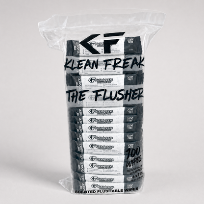 The Flusher - 100 Pack - Flushable Wipes