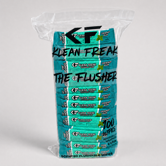 The Flusher - 100 Pack - Flushable Wipes