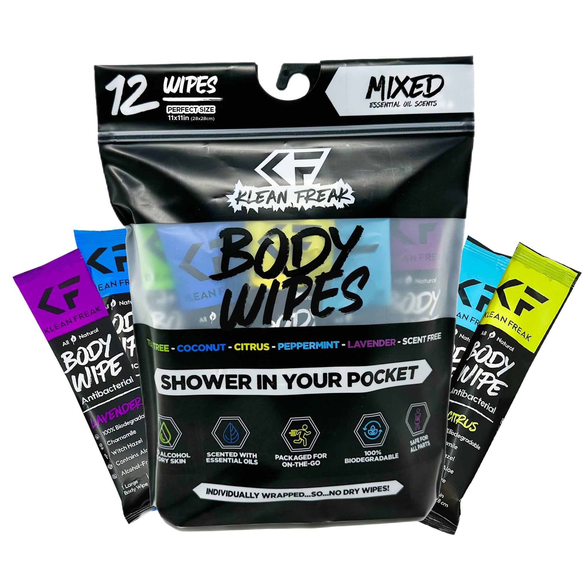 Body Wipes - 12 Pack – Klean Freak