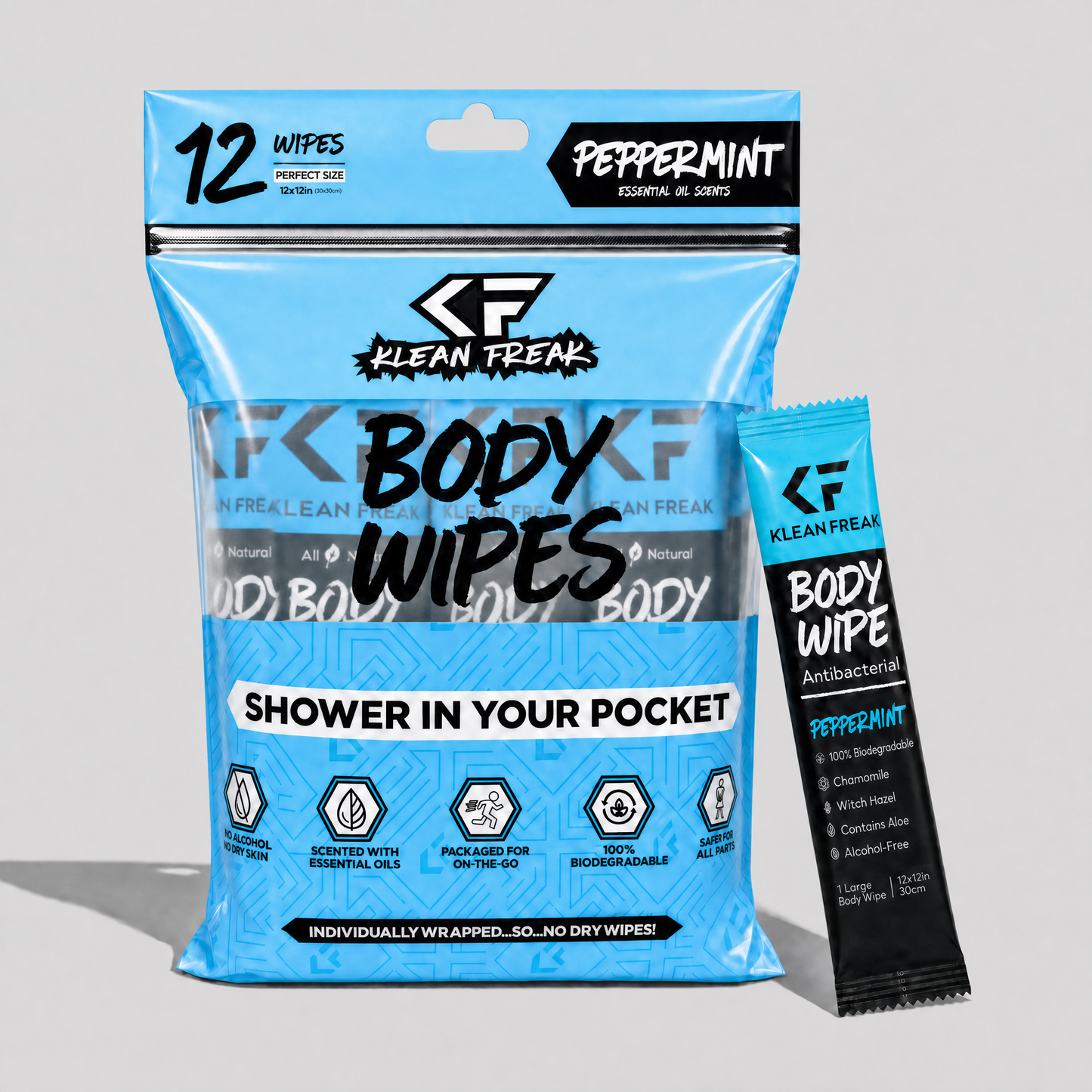 Body Wipes - 12 Pack