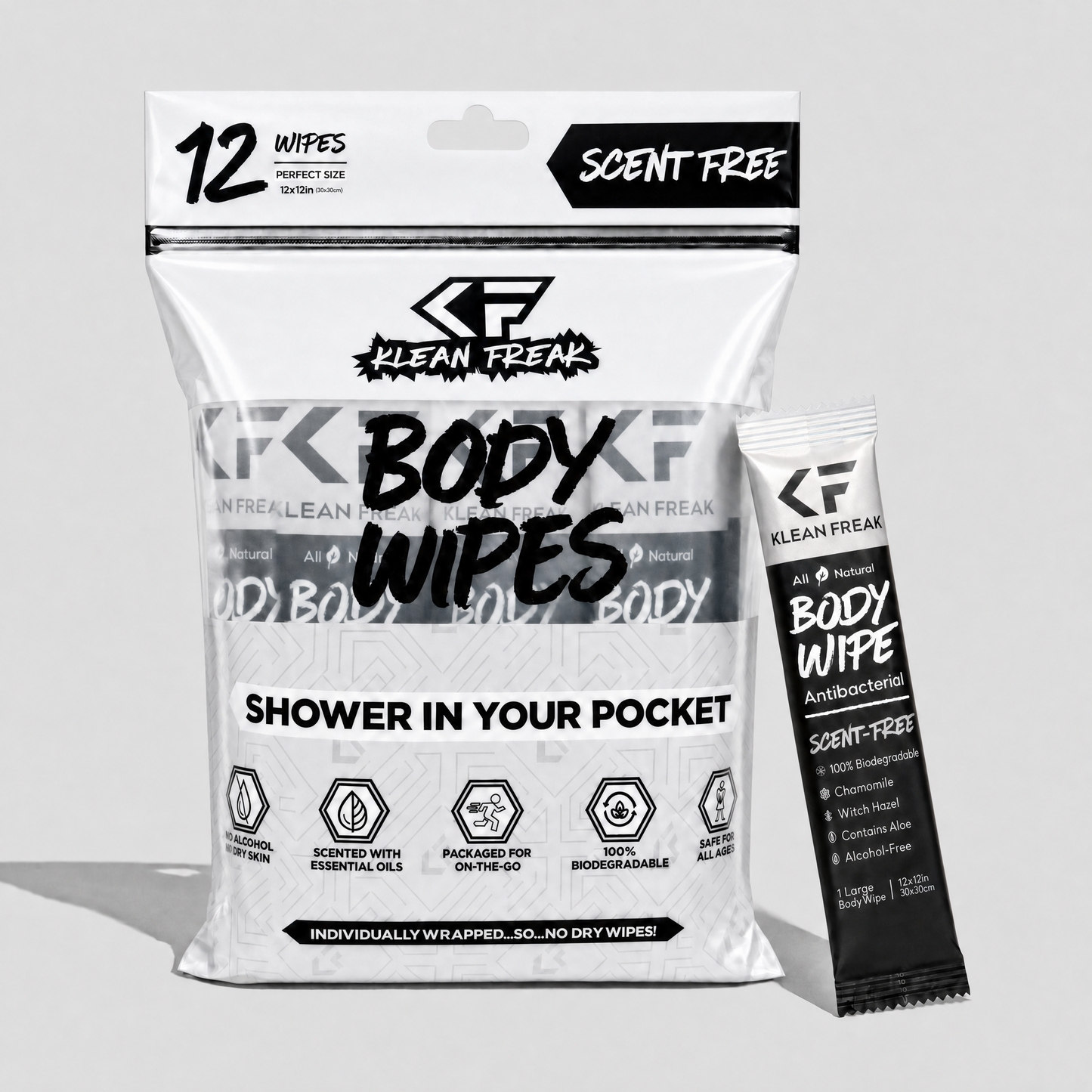 Body Wipes - 12 Pack